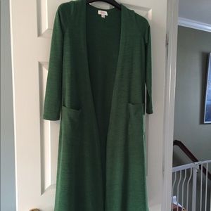 Lularoe Sarah XS bright green cardigan